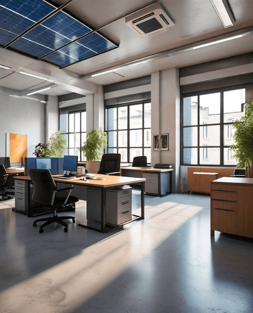 Servicios 2 oficina con energia solar
