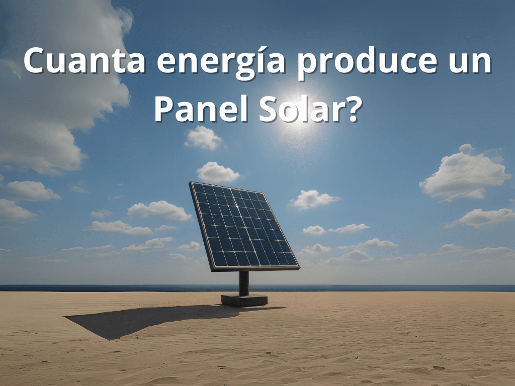 cuanta energia produce un panel solar 1 Energía solar